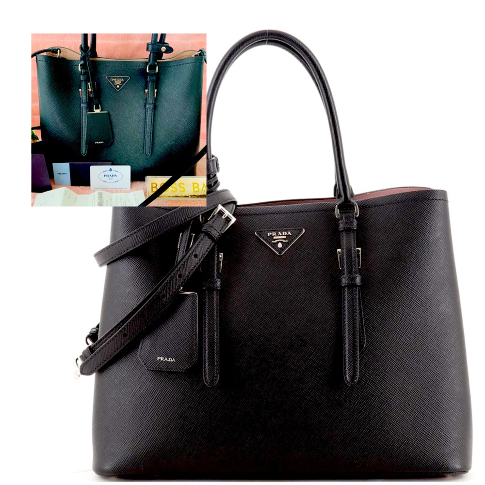 $3300 Prada W/Receipt Pink Double Saffiano Bag